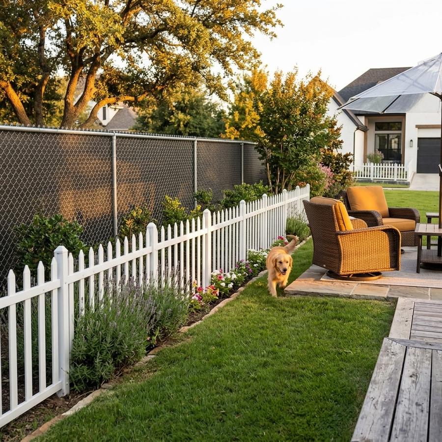 Vinyl Picket Fence Panels — White